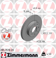 285.3510.20 Brzdový kotouč COAT Z ZIMMERMANN