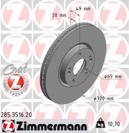 285.3516.20 Brzdový kotouč COAT Z ZIMMERMANN