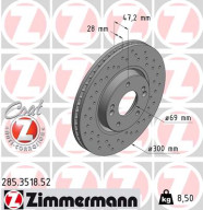 285.3518.52 Brzdový kotouč SPORT BRAKE DISC COAT Z ZIMMERMANN