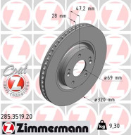 285.3519.20 Brzdový kotouč COAT Z ZIMMERMANN