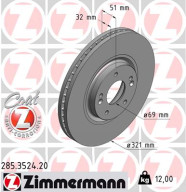 285.3524.20 Brzdový kotouč COAT Z ZIMMERMANN