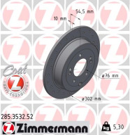 285.3532.52 Brzdový kotouč SPORT BRAKE DISC COAT Z ZIMMERMANN