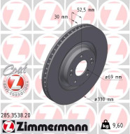 285.3538.20 ZIMMERMANN brzdový kotúč 285.3538.20 ZIMMERMANN