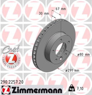 290.2257.20 Brzdový kotouč COAT Z ZIMMERMANN