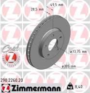 290.2260.20 ZIMMERMANN brzdový kotúč 290.2260.20 ZIMMERMANN