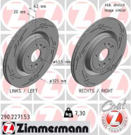 290.2271.53 ZIMMERMANN brzdový kotúč 290.2271.53 ZIMMERMANN