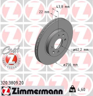 320.3809.20 Brzdový kotouč COAT Z ZIMMERMANN