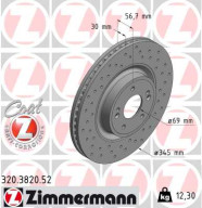320.3820.52 Brzdový kotouč SPORT BRAKE DISC COAT Z ZIMMERMANN