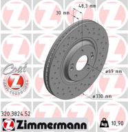 320.3824.52 Brzdový kotouč SPORT BRAKE DISC COAT Z ZIMMERMANN