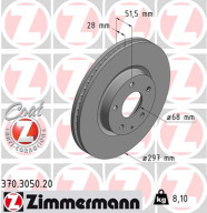 370.3050.20 ZIMMERMANN brzdový kotúč 370.3050.20 ZIMMERMANN