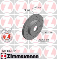 370.3066.52 Brzdový kotouč SPORT BRAKE DISC COAT Z ZIMMERMANN