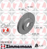 370.3070.20 ZIMMERMANN brzdový kotúč 370.3070.20 ZIMMERMANN