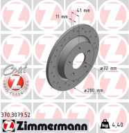 370.3079.52 Brzdový kotouč SPORT BRAKE DISC COAT Z ZIMMERMANN