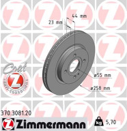 370.3081.20 ZIMMERMANN brzdový kotúč 370.3081.20 ZIMMERMANN