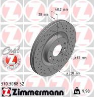 370.3088.52 ZIMMERMANN brzdový kotúč 370.3088.52 ZIMMERMANN