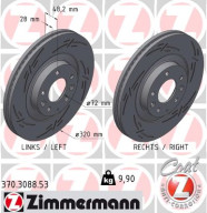 370.3088.53 ZIMMERMANN brzdový kotúč 370.3088.53 ZIMMERMANN