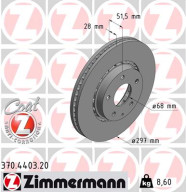 370.4403.20 Brzdový kotouč COAT Z ZIMMERMANN