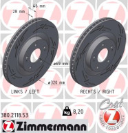 380.2118.53 ZIMMERMANN brzdový kotúč 380.2118.53 ZIMMERMANN