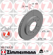 380.2169.20 Brzdový kotouč COAT Z ZIMMERMANN