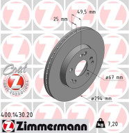 400.1430.20 ZIMMERMANN brzdový kotúč 400.1430.20 ZIMMERMANN