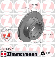 400.3605.20 Brzdový kotouč COAT Z ZIMMERMANN