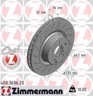 400.3606.20 Brzdový kotouč COAT Z ZIMMERMANN