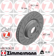 400.3636.20 Brzdový kotouč COAT Z ZIMMERMANN