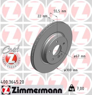 400.3645.20 Brzdový kotouč COAT Z ZIMMERMANN