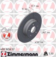 400.3656.52 Brzdový kotouč SPORT BRAKE DISC COAT Z ZIMMERMANN