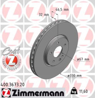400.3673.20 Brzdový kotouč COAT Z ZIMMERMANN