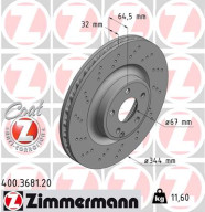 400.3681.20 Brzdový kotouč COAT Z ZIMMERMANN