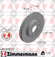 400.3690.20 Brzdový kotouč COAT Z ZIMMERMANN