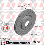 400.3694.20 Brzdový kotouč COAT Z ZIMMERMANN