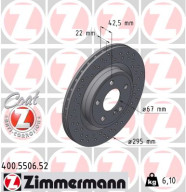 400.5506.52 Brzdový kotouč SPORT BRAKE DISC COAT Z ZIMMERMANN