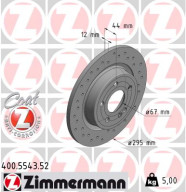 400.5543.52 Brzdový kotouč SPORT BRAKE DISC COAT Z ZIMMERMANN