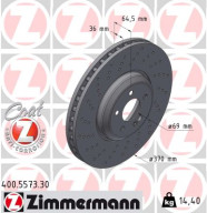 400.5573.30 ZIMMERMANN brzdový kotúč 400.5573.30 ZIMMERMANN