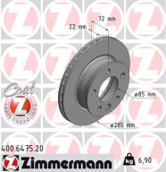 400.6475.20 Brzdový kotouč COAT Z ZIMMERMANN