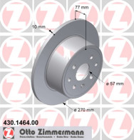 430.1464.00 ZIMMERMANN brzdový kotúč 430.1464.00 ZIMMERMANN