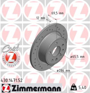 430.1471.52 ZIMMERMANN brzdový kotúč 430.1471.52 ZIMMERMANN