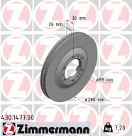 430.1477.00 Brzdový kotouč ZIMMERMANN