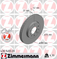 430.1483.20 Brzdový kotouč COAT Z ZIMMERMANN