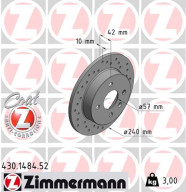 430.1484.52 Brzdový kotouč SPORT BRAKE DISC COAT Z ZIMMERMANN