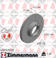 430.1491.20 Brzdový kotouč COAT Z ZIMMERMANN