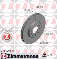 430.1498.20 Brzdový kotouč COAT Z ZIMMERMANN