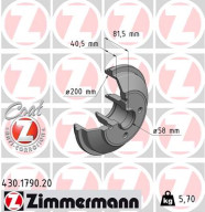 430.1790.20 Brzdový buben COAT Z ZIMMERMANN