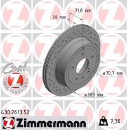 430.2613.52 Brzdový kotouč SPORT BRAKE DISC COAT Z ZIMMERMANN