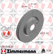 430.2616.20 Brzdový kotouč COAT Z ZIMMERMANN