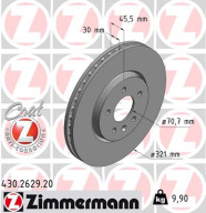 430.2629.20 ZIMMERMANN brzdový kotúč 430.2629.20 ZIMMERMANN