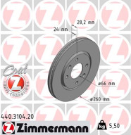 440.3104.20 Brzdový kotouč COAT Z ZIMMERMANN