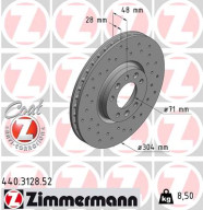 440.3128.52 Brzdový kotouč SPORT BRAKE DISC COAT Z ZIMMERMANN